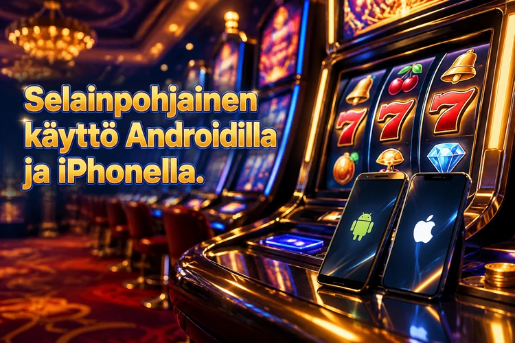 Selainpohjainen käyttö Androidilla ja iPhonella